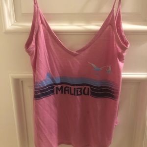 Pink Chaser Malibu tank top